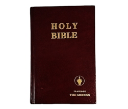 2008 HOLY BIBLE Hardcover Commemorating 100 Years Placed by the Gideons - $17.00