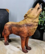 Desert Grand Canyons Native Tribal Howling Wolf Totem Spirit Figurine 6.... - $35.52 CAD