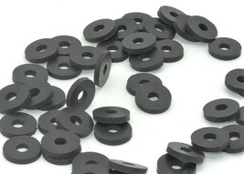 3/16&quot; ID x 1/2&quot; x 1/16&quot; Thick  Black Rubber Flat Washers   Various Package Sizes - £8.06 GBP+