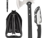 New SOG Ultimate Camping 4 piece Kit, Field knife, Camp axe, Flint &amp; Ent... - $59.95