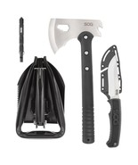 New SOG Ultimate Camping 4 piece Kit, Field knife, Camp axe, Flint &amp; Ent... - $1,101.59 MXN