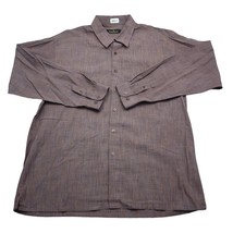 Bugatchi Uomo Shirt Mens XL Extra Red Workwear Dress Office Pocket Button Up - £20.32 GBP