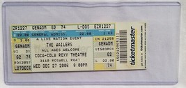 Wailers (Bob Marley Related) - Original 2006 Unused Whole Full Concert Ticket - $15.00