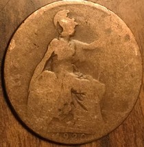 1920 Uk Gb Great Britain Half Penny Coin - £1.37 GBP