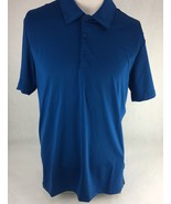 Adidas Golf Men&#39;s Ultimate 2.0 Solid Blue Polo Shirt Medium - $44.99