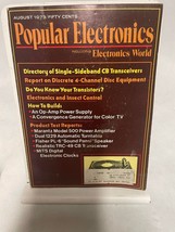 Popular Electronics Vintage August 1973 magazine Including Electronics World - £10.16 GBP