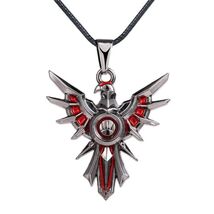 LEAGUE OF LEGENDS NECKLACE Leona's Shield Logo Pendant Phoenix Game Gami... - $7.95