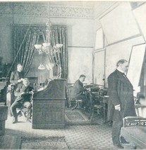 President William McKinley In War Room At The Helm 1901 Victorian Art Pr... - $24.99