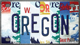 Oregon Strip Art Novelty Mini Metal License Plate Tag - £11.25 GBP