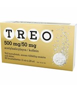 Treo 500 mg/50 mg  Acetylsalicylic Acid and Caffeine 60 Effervescent Tablets - $32.99
