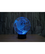 Unomatch American Globe 3D Stereoscopic Colourful Light Lamp - £19.86 GBP