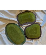Lot of 3 Hill Flocked Green Citadel Scenery Warhammer 40k Plastic 15 12 ... - $98.96