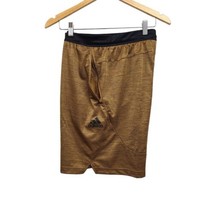 Adidas Axis Knit Shorts Mens Medium Earth Strata Bronze Pull On  Zip Poc... - £14.01 GBP