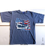 ANVIL YOUTH L 100% COTTON SHORT SLEEVE T-SHIRT, BATTLESHIP NORTH CAROLIN... - $158.42 MXN