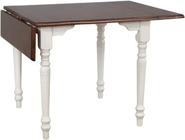 Dining Table, 3 Sizes, Distressed Antique Black With Cherry, 48&quot;, Seats 6. - £504.42 GBP