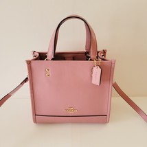 Coach CO971 Refined Pebbled Leather Dempsey 22 Satchel Tote Crossbody True Pink - £129.95 GBP