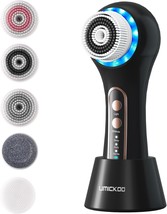 Face Scrubber Exfoliator,Facial Cleansing Brush Rechargeable Ipx7, Black... - $45.94