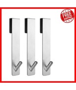 Modern 7-Inch Bathroom Shower Hooks - Easy Install Towel Holders for Gla... - €33,36 EUR