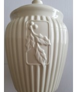 Inspirado Brand ~ Stonelite ~ 11&quot; Tall ~ Sealed Cookie Jar ~ Ivory Colored - $102.13 CAD