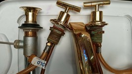 VINTAGE Gold Plated /Brass Faucet Set - £95.67 GBP