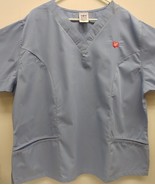 Womens HPI Direct Walgreens Scrubs shirt Uniform size 3XL Blue Shipps FREE - £9.54 GBP