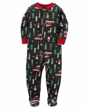Carter&#39;s Baby Boy Christmas Fleece Pajama Sleeper Asst. Sizes 327G360 - £8.78 GBP