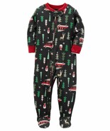 CARTER&#39;S BABY BOY CHRISTMAS FLEECE PAJAMA SLEEPER ASST. SIZES 327G360 - $15.07 CAD