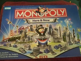 Monopoly Here And Now Edition America Has Voted Board Game Used - £9.30 GBP
