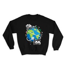 Plastic Free Earth Globe Eco Friendly : Gift Sweatshirt Kids Nature Lover Climat - £23.14 GBP