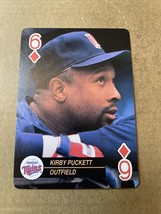 1992 Bicycle Baseball Aces Playing Card Kirby Puckett Minnesota Twins - £2.07 GBP