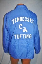 Vintage 80s TENNESSEE TUFTING Textile Weaving Sewing Blue Windbreaker JA... - £13.39 GBP