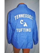 Vintage 80s TENNESSEE TUFTING Textile Weaving Sewing Blue Windbreaker JA... - $24.01 CAD