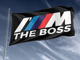 Flag BMW The Boss ,Unique Design Print , Size - 3x5 Ft / 90x150 cm, Made in EU - £23.56 GBP