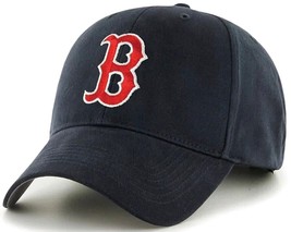 Boston Red Sox MLB Fan Favorite MVP Basic Navy Blue Hat Cap Men&#39;s Adjustable - £14.94 GBP