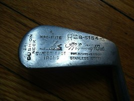 Antique1920s AG Spalding &amp;Bros Golf Club Kro Flite “Sweetspot&quot; Iron - £57.62 GBP