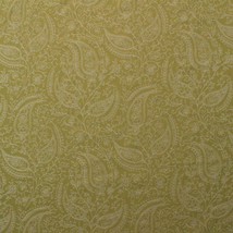 Designer Paisley Vine Moss Green Jacquard Woven Multipurpose Fabric By Yard 55&quot;W - £6.24 GBP