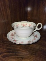 Vintage Shelley Teacup And Saucer Pink Roses - $39.60