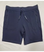 Size XL Armani Exchange Navy Blue Fleece Soft 11&quot; Bermuda Shorts 38&quot; Zip... - £32.50 GBP