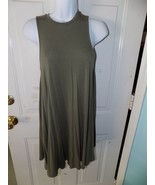 American Eagle Soft &amp; Sexy Keyhole Back Swing Olive Green Dress Size XXS... - £14.89 GBP