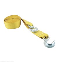 Erickson 2&quot; x 15&#39; Tow Strap Tie Down with Hooks 5000 lb Yellow 01002 - $29.69