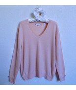 Vince 100% Cashmere Sweater M Blush Shell Pink Thick Soft Long Sleeve - £71.05 GBP