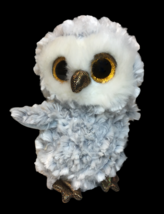 TY The Beanie Boo&#39;s Owlette the Owl Small 6in. Gray Plush Stuffed Animal... - £10.13 GBP