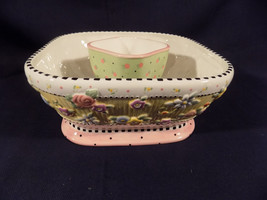 2001 Mary Engelbreit Meadow Cottage chip and dip - £31.25 GBP