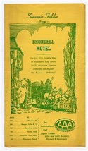 Brondell Motel Souvenir Folder US 112 Dearborn Inkster Michigan 1940&#39;s - £21.83 GBP