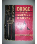 DODGE TRUCK SERVICE MANUAL S SERIES 1962 - $88.61 CAD