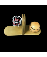 Vintage Nursery Decor Wood Bookends Basketball Sports Child Decor Ball Hoop - $70.37 CAD