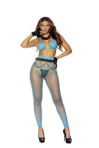 Diamond net string bra top and matching leggings. - £21.18 GBP