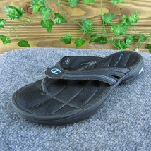 Champion Stride-N-Tone Women Flip Flop Sandal Shoes Black Synthetic Size 8 Med - £19.33 GBP