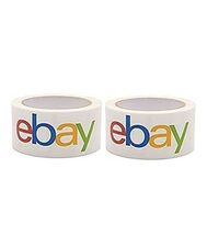 2 Rolls eBay branded packing tape box sealing eBay Classic colors  - $19.51