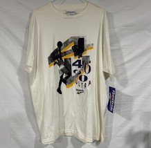Vtg Reebok BB4600 Ultra Basketball Shirt Sz XL White Purple Yellow Shawn Kemp - £78.18 GBP